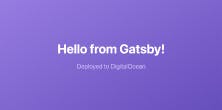 Deploy a Gatsby static site